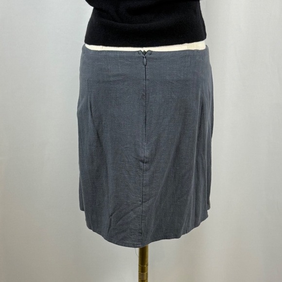 Princess Polly Charcoal Gray Textured Mini Skirt Size US 10 Tailored Back Zip - Picture 2 of 3